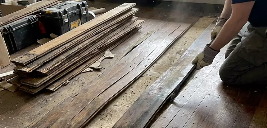 Wood Veneer Water Damage Repair Suches